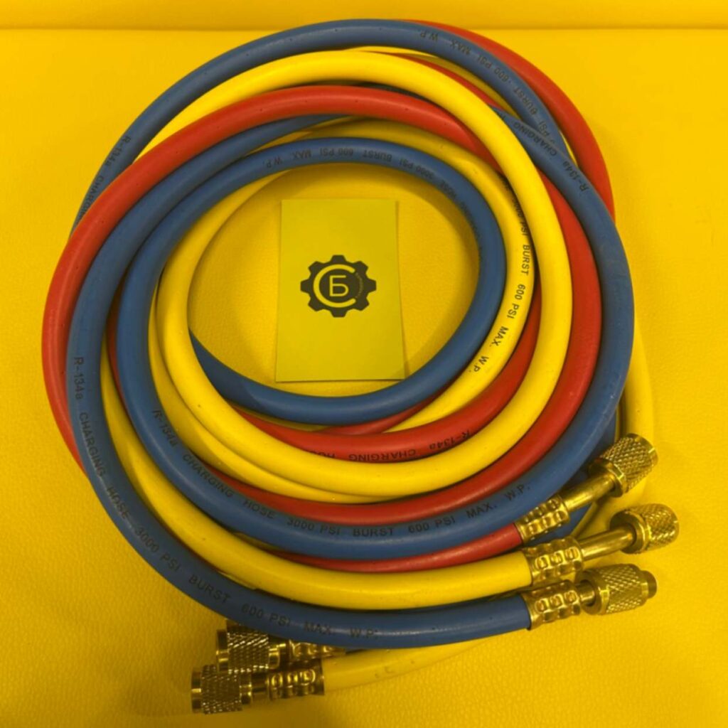 Шланги СТ-396 3шт. 225см. R134A (1/4 x1/4)